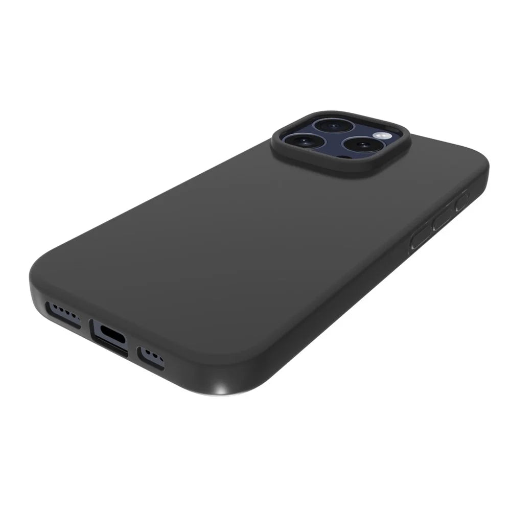 10Pcs  /  Pack for iPhone 16 Pro Max Case Matte TPU Shockproof Phone Back Cover - Black - 3