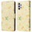For Samsung Galaxy A32 4G (EU Version) Case Floral Design RFID Blocking Leather Phone Cover - Yellow Daisy - 1