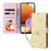 For Samsung Galaxy A32 4G (EU Version) Case Floral Design RFID Blocking Leather Phone Cover - Yellow Daisy - 5