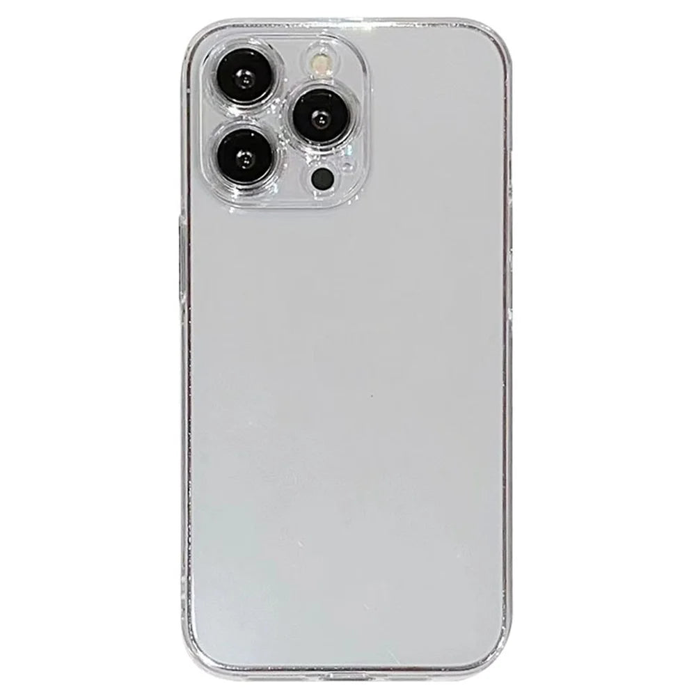 For iPhone 15 Pro Max Case Hard PC Transparent Protective Phone Cover - 1