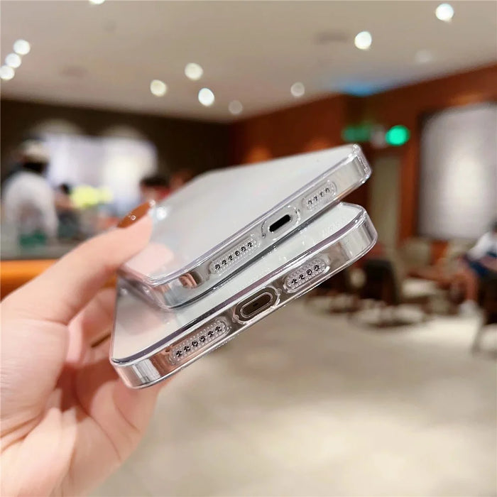 For iPhone 15 Pro Max Case Hard PC Transparent Protective Phone Cover - 3