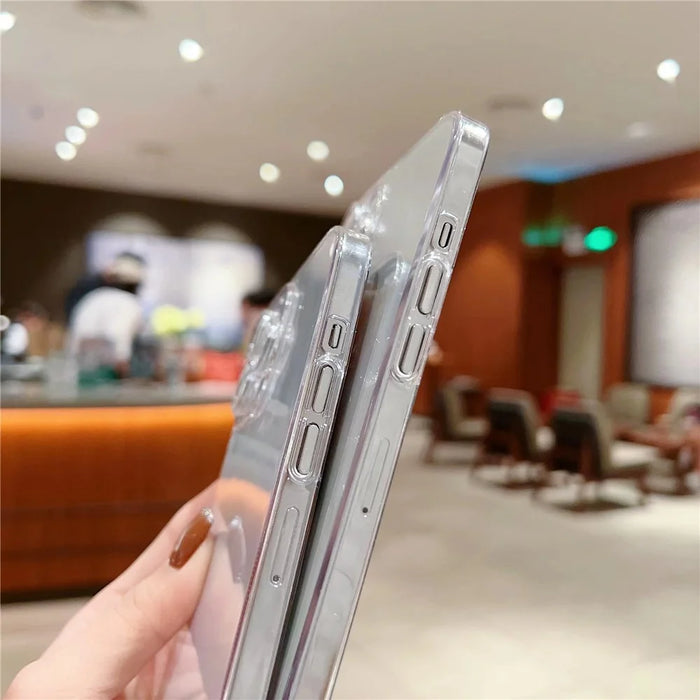 For iPhone 15 Pro Max Case Hard PC Transparent Protective Phone Cover - 4