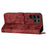 For Samsung Galaxy S24 Ultra Case Butterfly Cat Pattern Leather Book Style Flip Cover - Red - 4