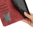 For Samsung Galaxy S24 Ultra Case Butterfly Cat Pattern Leather Book Style Flip Cover - Red - 6