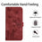 For Samsung Galaxy S24 Ultra Case Butterfly Cat Pattern Leather Book Style Flip Cover - Red - 7