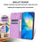 For Samsung Galaxy S25 / S24 Case Wallet PU Leather Phone Cover Elephant Pattern - Purple - 2