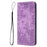 For Samsung Galaxy S25 / S24 Case Wallet PU Leather Phone Cover Elephant Pattern - Purple - 7