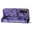 For Samsung Galaxy A34 5G Leather Case Butterfly Cat Pattern Phone Wallet Cover - Purple - 3