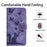 For Samsung Galaxy A34 5G Leather Case Butterfly Cat Pattern Phone Wallet Cover - Purple - 7