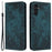 For Samsung Galaxy A34 5G Case PU Leather Wallet Protective Phone Cover - Green - 1