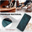 For Samsung Galaxy A34 5G Case PU Leather Wallet Protective Phone Cover - Green - 4