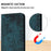 For Samsung Galaxy A55 5G Case Leather Wallet Phone Cover with Wrist Strap - Green - 5