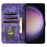 For Samsung Galaxy A55 5G Case Butterfly Cat Pattern Wallet Leather Phone Cover - Purple - 2