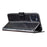 For iPhone 16 Pro Max Case Stand Wallet Glitter Leather Phone Cover - Black - 3