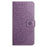 For iPhone 16 Plus Case Imprinted Mandala Pattern Stand Leather Phone Cover - Purple - 7
