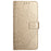 For iPhone 16 Case Mandala Flower PU Leather Flip Wallet Phone Cover - Gold - 7