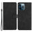 For iPhone 16 Pro Max Case Card Holder Shockproof PU Leather Phone Cover - Black - 1