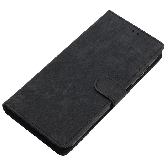 For iPhone 16 Pro Max Case Card Holder Shockproof PU Leather Phone Cover - Black - 4