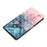 For iPhone 16 Case PU Leather 3D Pattern Printing Phone Wallet Cover - Pink Blue Marble - 4