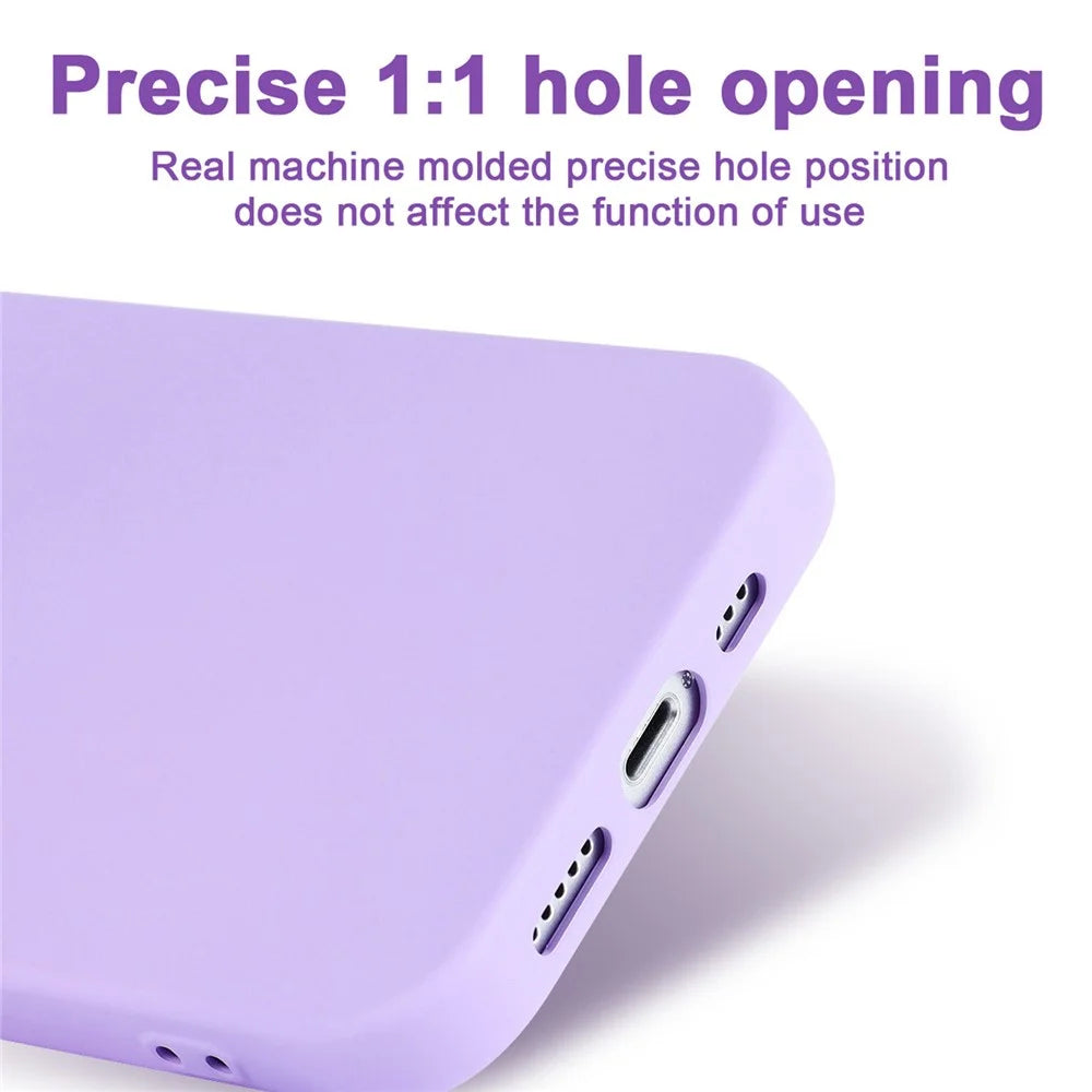 Rubberized Phone Cover For iPhone 13 6.1 inch, Anti-wear 2.2mm Thickness Soft TPU Protective Phone Case with Fiber Lining - Black - 5
