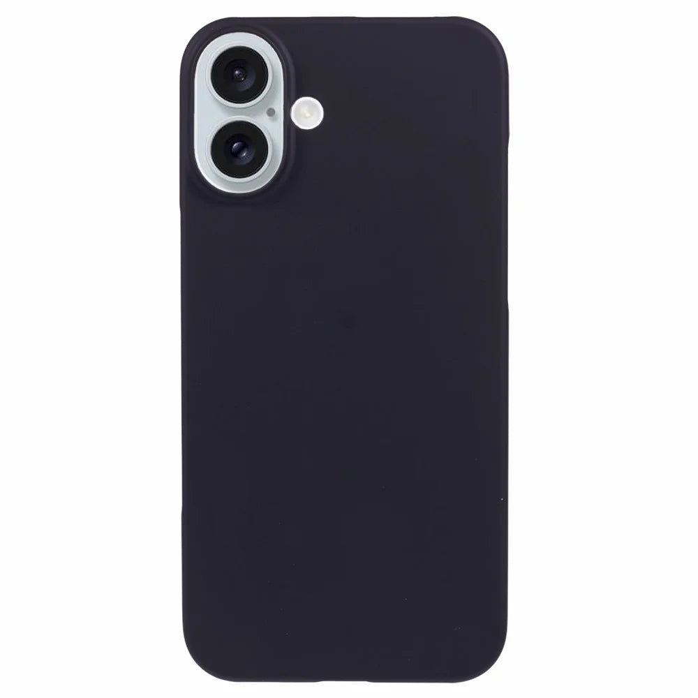 For iPhone 16 Plus Case Skin-Touch Feeling Matte Anti-Scratch Hard PC Phone Cover - Black - 1