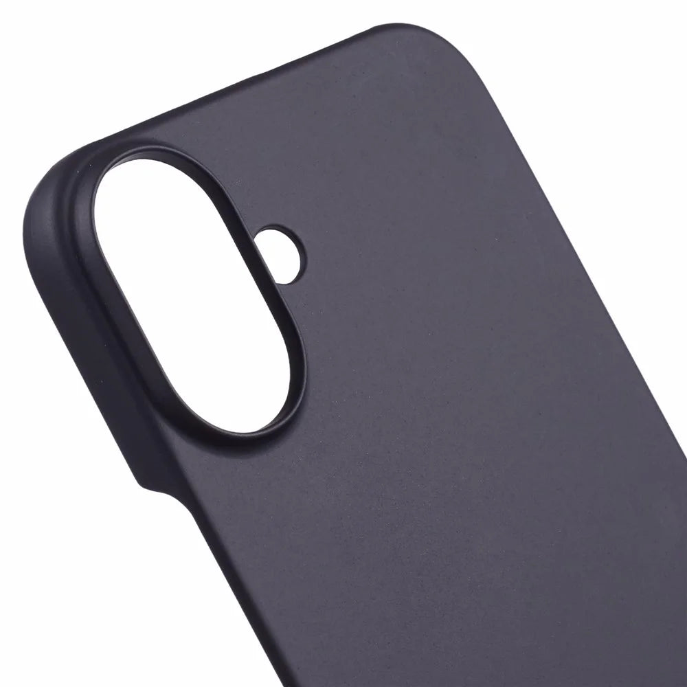 For iPhone 16 Plus Case Skin-Touch Feeling Matte Anti-Scratch Hard PC Phone Cover - Black - 6