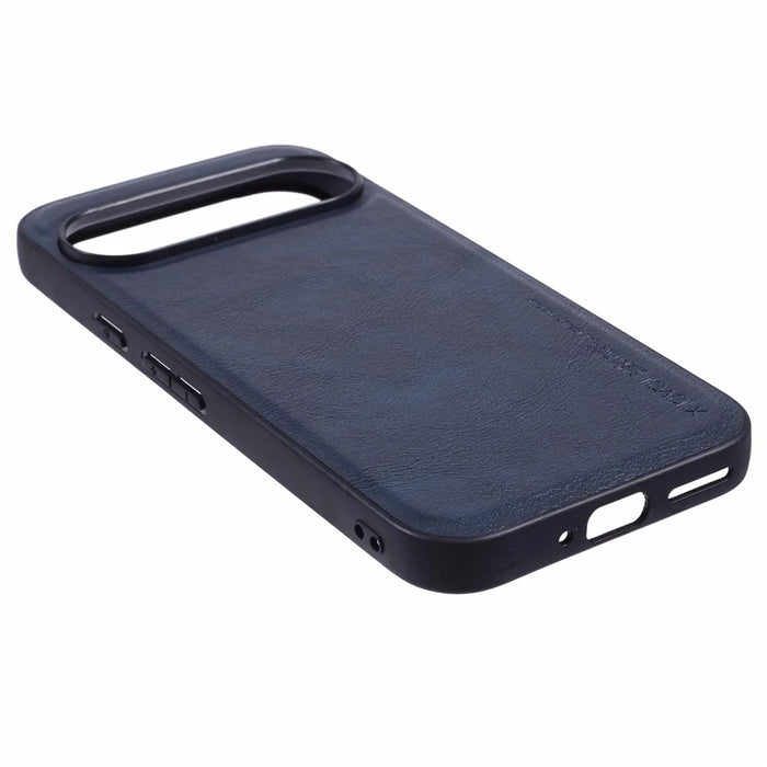 X-LEVEL Bojue-3 Series For Google Pixel 9 / 9 Pro Cell Phone Case PU Leather Coated TPU Cover - Blue - 4