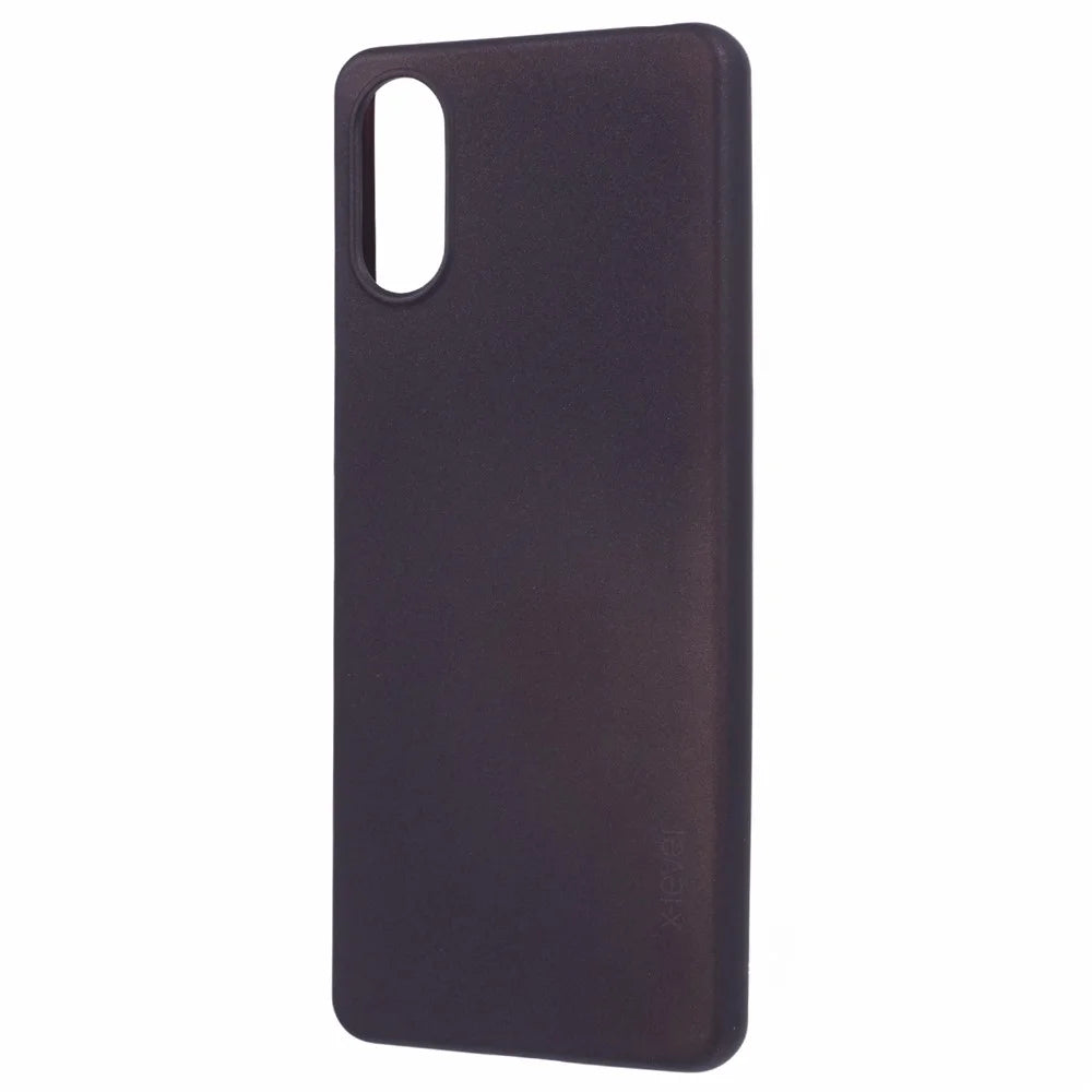 X-LEVEL Guardian Series For Sony Xperia 10 VI Cell Phone Case Drop-Proof TPU Matte Back Cover - Black - 3