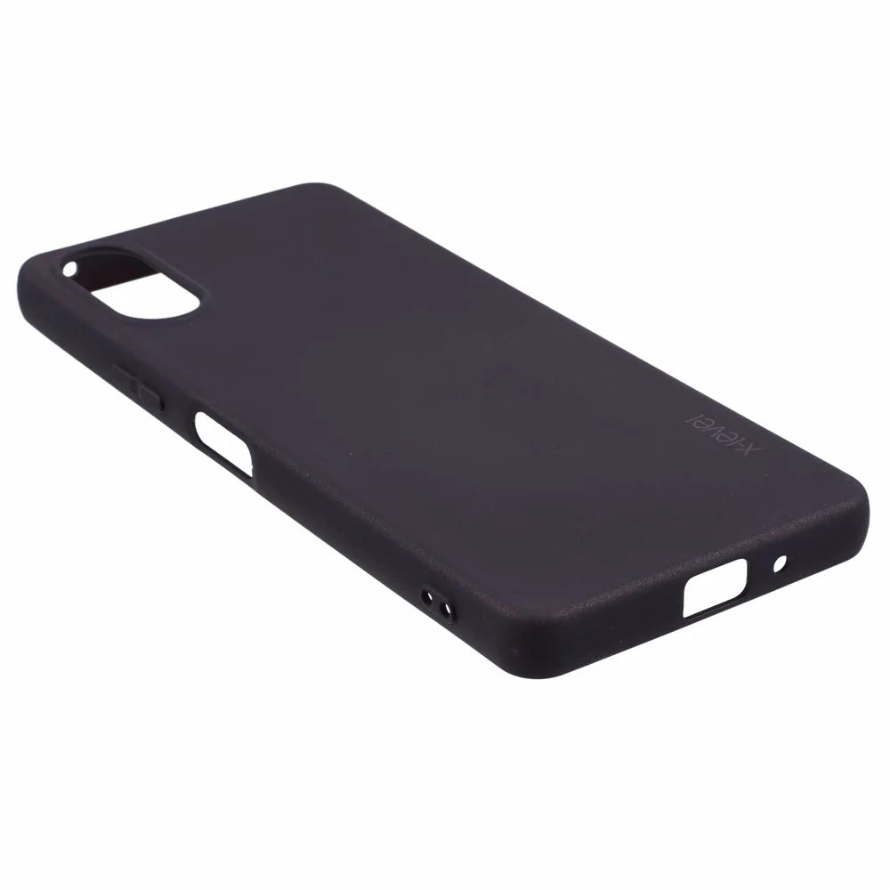 X-LEVEL Guardian Series For Sony Xperia 10 VI Cell Phone Case Drop-Proof TPU Matte Back Cover - Black - 4