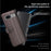 For Google Pixel 7a Phone Cases Genuine Split Leather Wallet Mobile Cover Stand - Black - 4