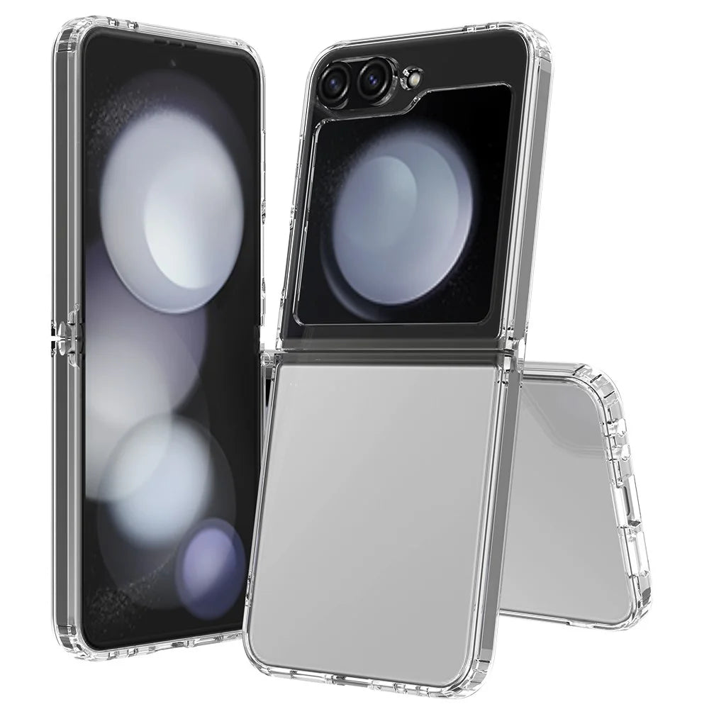 For Samsung Galaxy Z Flip7 FE 5G / Z Flip6 5G Case TPU+Acrylic Clear Phone Cover, One-Piece Design - 2