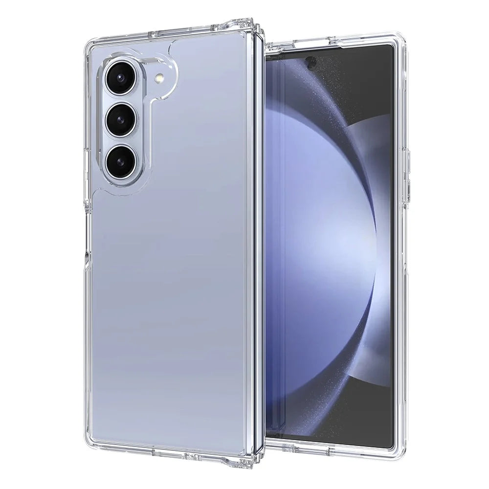 For Samsung Galaxy Z Fold6 5G Clear Case TPU+Acrylic Anti-Scratch Phone Cover - 2