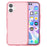 For iPhone 16 Plus Case Transparent PC + TPU Hybrid Phone Cover - Transparent Pink - 2