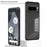 For Google Pixel 8 Pro Phone Case Pop-Up Snap Lock Aluminium Alloy Frame PC Back Cover - Black - 2