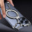 For iPhone 13 Pro Max Frameless Case Compatible with MagSafe Hard PC Electroplating Bumper Cover - Bright Silver - 5