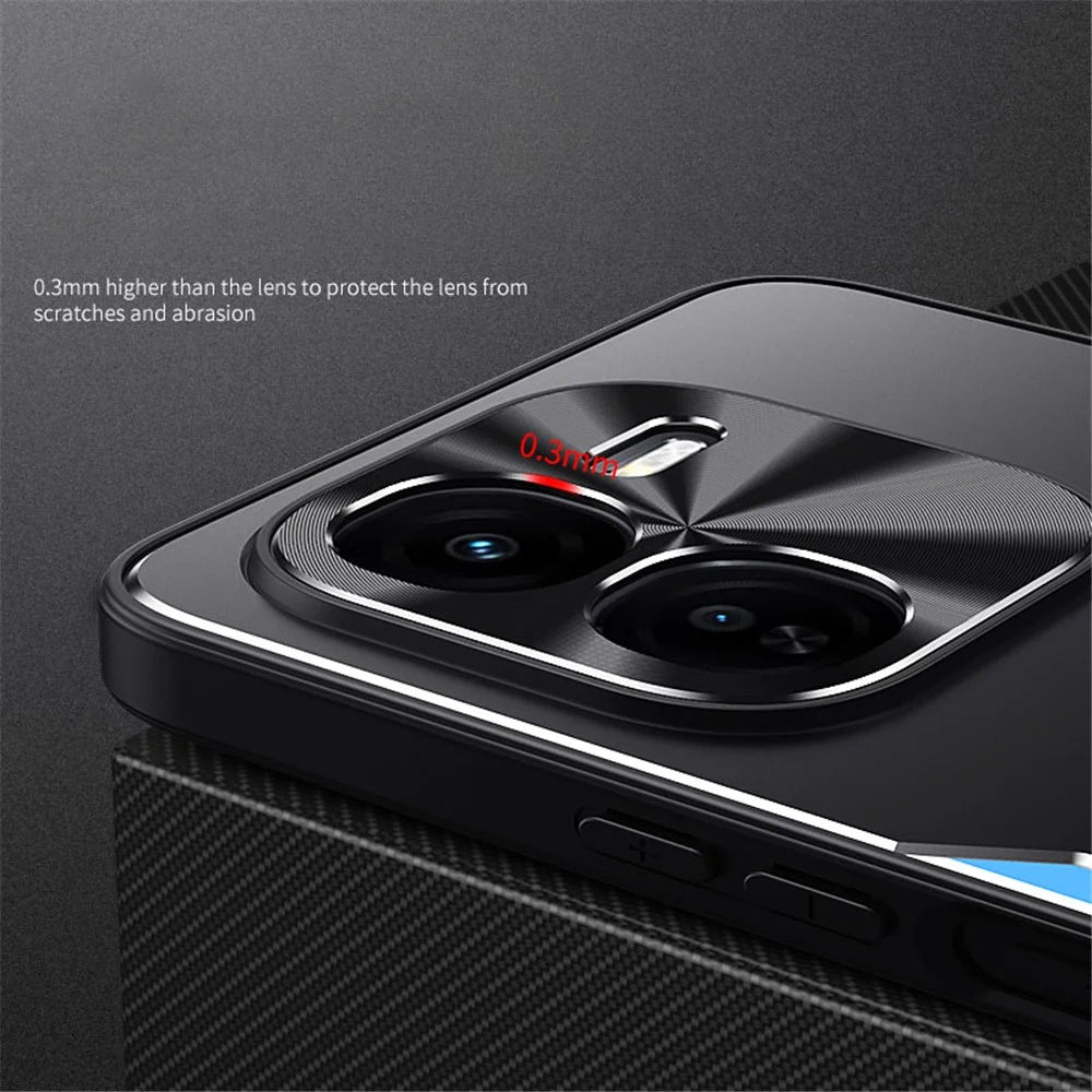 For vivo iQOO Z9x 5G   Case Aluminum Alloy + TPU Shockproof Phone Cover with Kickstand - Blue - 3