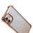 For iPhone 11 Mobile Phone Case Glitter Gradient Color Electroplating TPU Phone Cover - Gold - 4