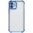 For iPhone 11 Electroplating Phone Case Heart Pattern Edge TPU Phone Back Cover - Blue - 1