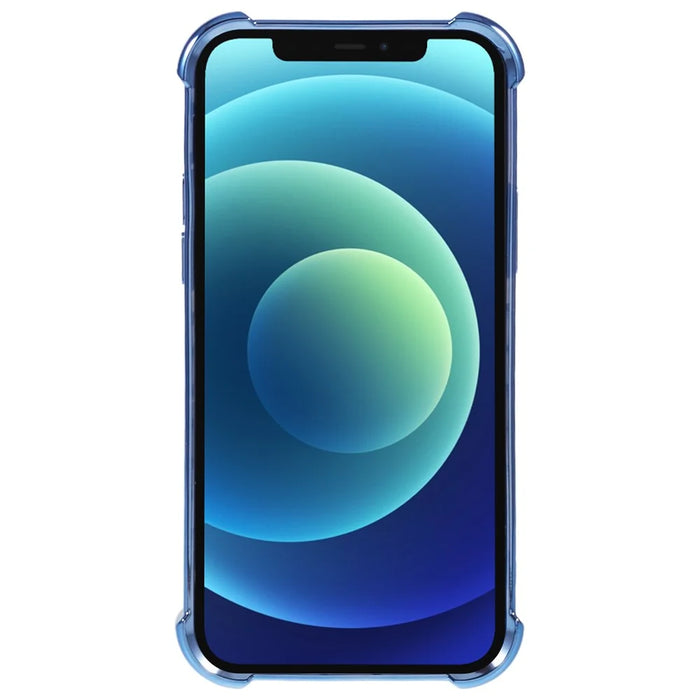 For iPhone 11 Electroplating Phone Case Heart Pattern Edge TPU Phone Back Cover - Blue - 2