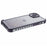 For iPhone 14 Drop Protection Phone Case Heart Pattern TPU Glittery Powder Phone Cover - Black - 5