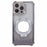 For iPhone 13 Pro Kickstand Case Heart Pattern Edge Glitter TPU Phone Cover with Mirror - Grey - 1