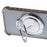 For iPhone 13 Pro Kickstand Case Heart Pattern Edge Glitter TPU Phone Cover with Mirror - Grey - 7