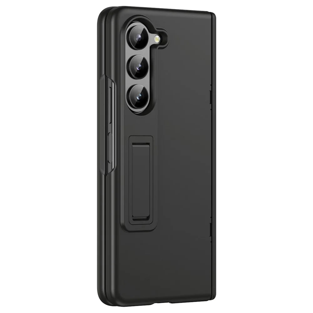 For Samsung Galaxy Z Fold6 5G Case Hard PC Anti-Drop Phone Cover with Kickstand - Black - 2