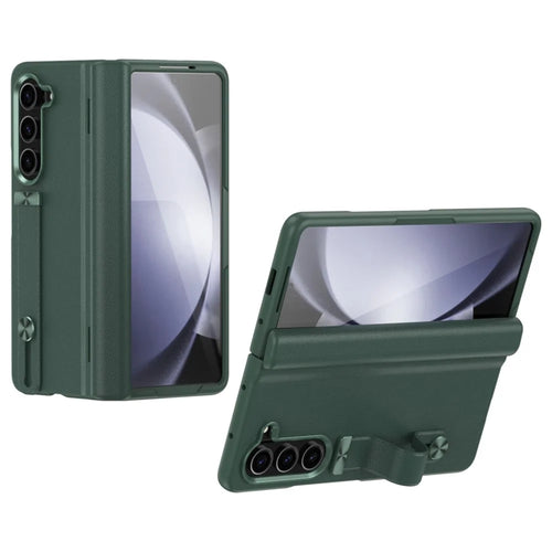 For Samsung Galaxy Z Fold6 5G Kickstand Case Anti-Drop Hard PC Phone Cover - Green - 1
