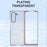 For Samsung Galaxy Z Fold6 5G Case Clear PC Electroplating Hard Phone Cover - Rose Gold - 2