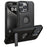 SUTENI G2 For iPhone 15 Pro Max Magnetic Case Waxy Texture Leather + TPU Phone Cover - Black - 1