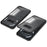 For Nothing Phone (2a) Case Pop-Up Snap Lock Anti-Drop Aluminium Alloy+PC Matte Phone Cover - Black - 1