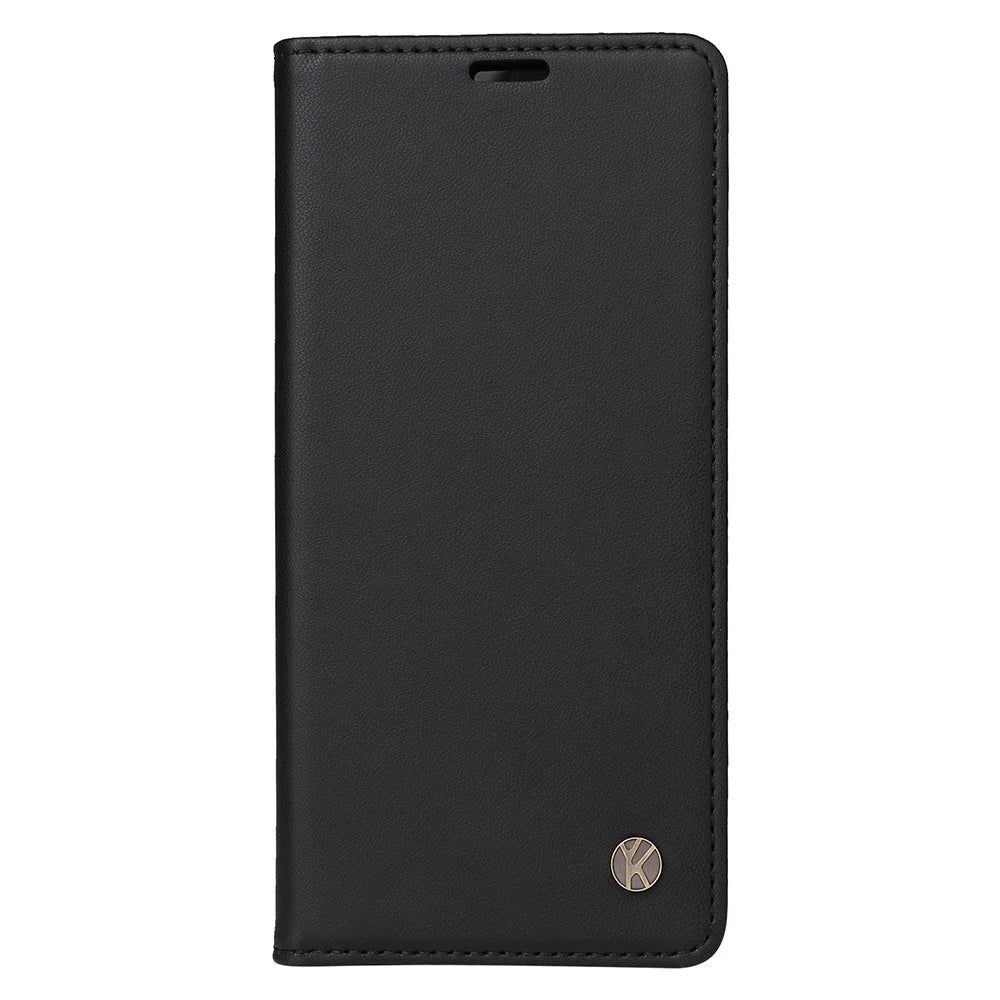 YIKATU YK-001 For iPhone 16 Case PU Leather Stand Wallet Protective Phone Cover - Black - 6