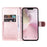For iPhone 17e / 16e Leather Case Cat Bee Pattern Phone Cover Wallet Stand with Strap - Rose Gold - 2