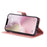 For iPhone 17e / 16e Leather Case Cat Bee Pattern Phone Cover Wallet Stand with Strap - Rose Gold - 4